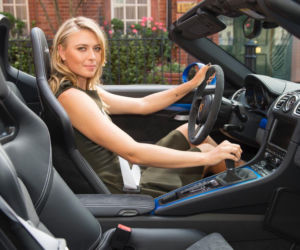 Maria Szarapowa w Porsche Boxster Spyder