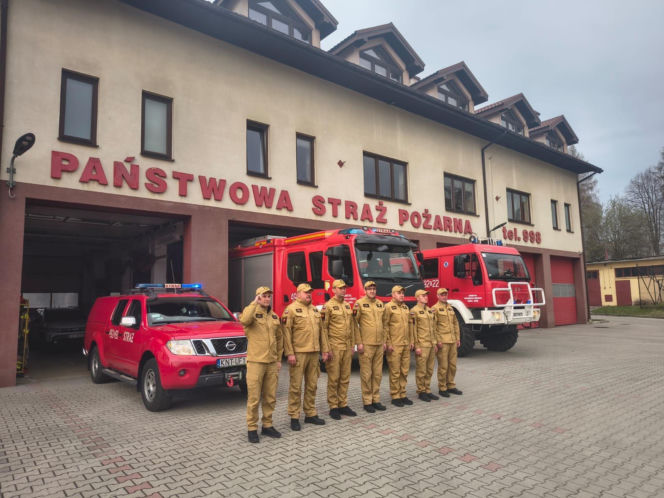 Hołd dla druha z OSP Trąbki