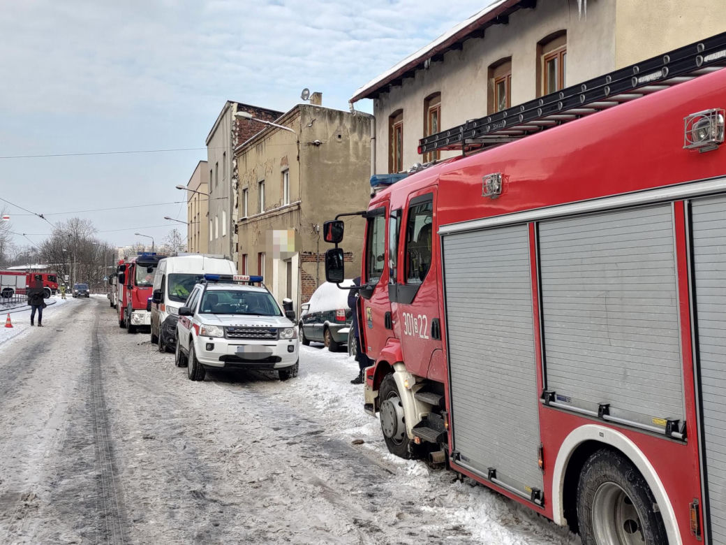 Wybuch gazu w kamienicy w Katowicach. Ewakuowano mieszkańców, są poszkodowani