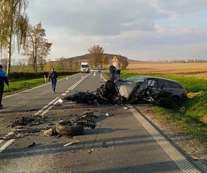Trzy osoby ranne w wypadku na krajowej ósemce