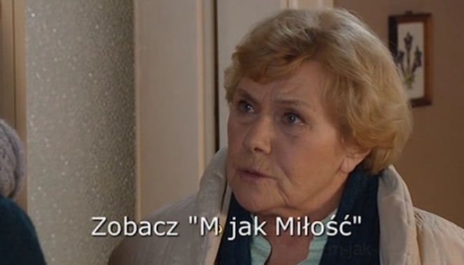 M jak miłość odc. 997. Barbara Mostowiak (Teresa Lipowska)