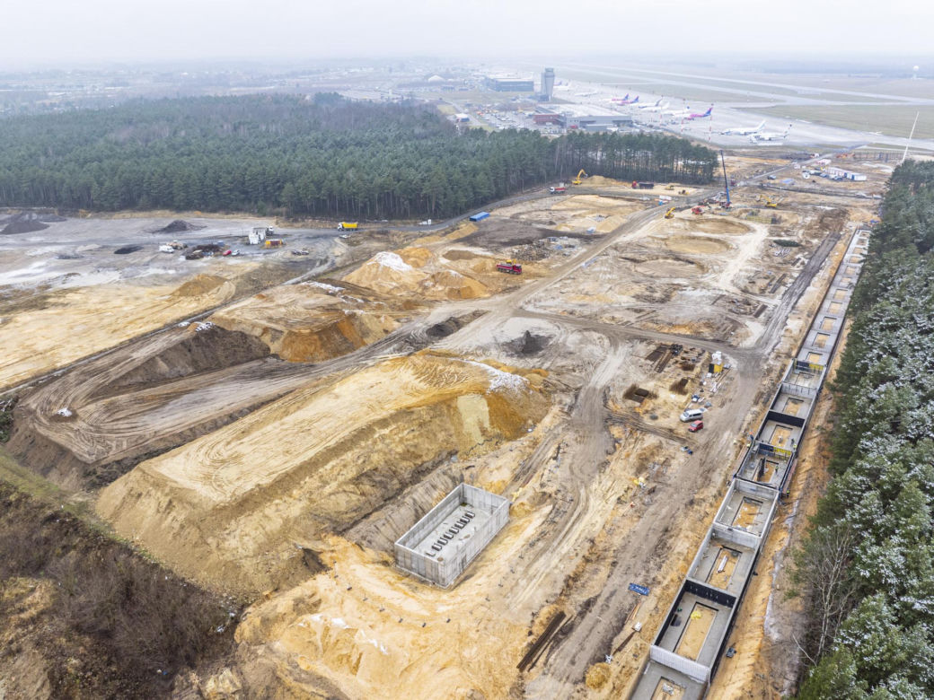 Budowa multimodalnego węzła przeładunku towarów na lotnisku Katowice Airport