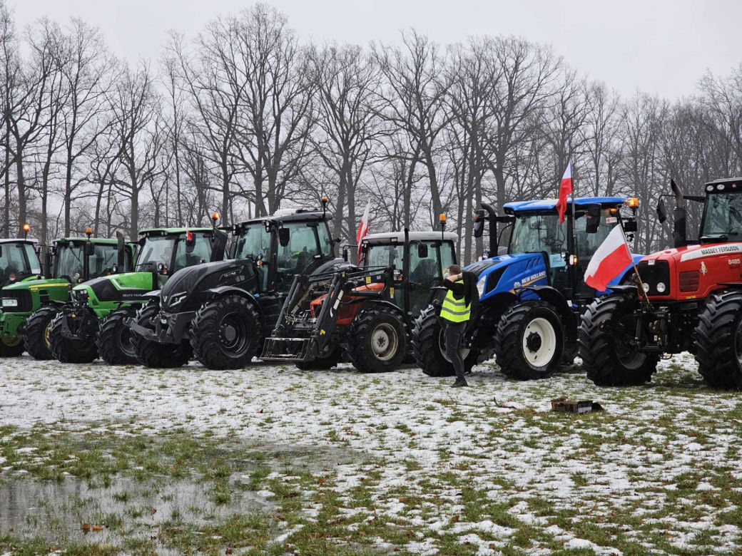 Protest rolników w Piotrkowie Trybunalskim