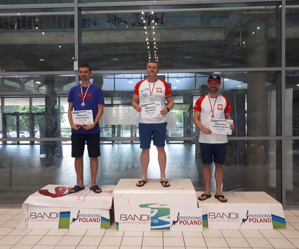 Prof. Marcin Baranowski z Uniwersytetu Medycznego w Białymstoku został wicemistrzem Polski w freedivingu