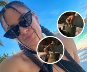 Karolina Owczarz z odsłoniętymi ultrazgrabnymi pośladkami weszła na mrozie do śmietnika! Co za fantazja