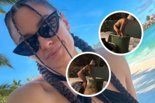 Karolina Owczarz z odsłoniętymi ultrazgrabnymi pośladkami weszła na mrozie do śmietnika! Co za fantazja