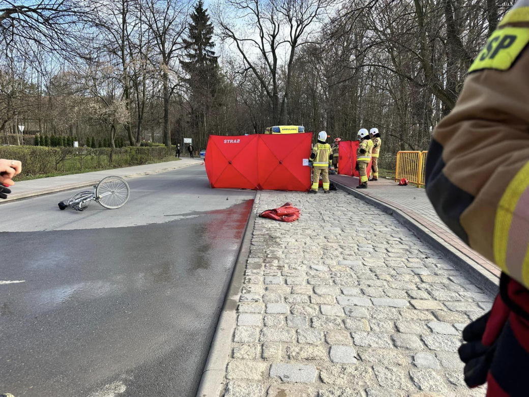 Motocykl wjechał w rowerzystę. 52-latek zginął na miejscu