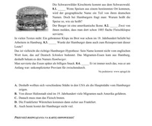 Egzamin ósmoklasisty 2020 - język niemiecki [ARKUSZ CKE]
