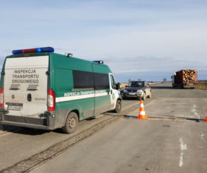 Niesprawne i przeładowane transporty drewna zatrzymane przez ITD. Rekordzista ważył 57 ton!
