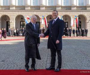 Wizyta szwedzkiej pary królewskiej w Polsce. Powitanie w Pałacu Prezydenckim