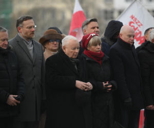 Jarosław Kaczyński na obchodach miesięcznicy smoleńskiej