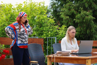 Pierwsza miłość, odcinek 4266: Kulas (Marcin Sztabiński), Aniela (Maja Wachowska)