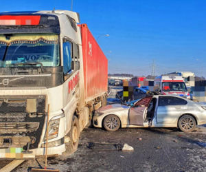 MAKABRYCZNIE wyglądający wypadek na A4