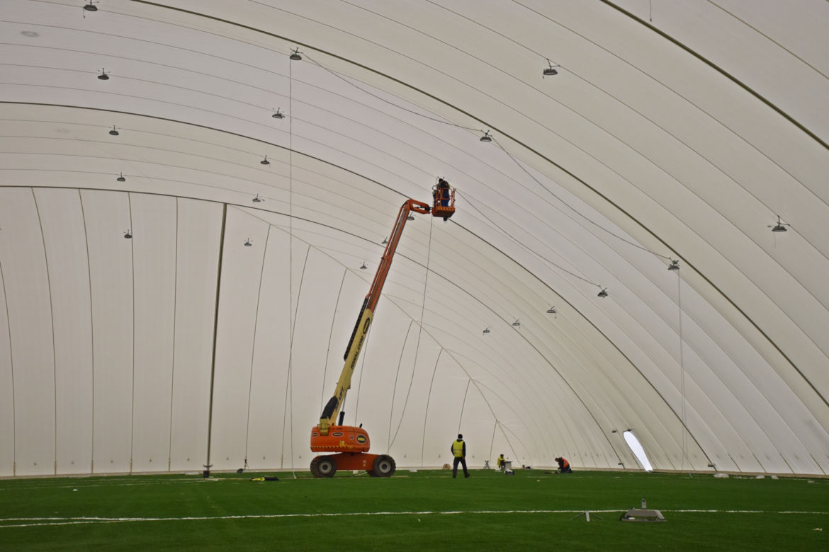 Budowa stadionu w Szczecinie - grudzień 2020