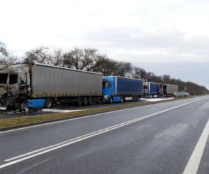 Spalił trzy TIR-y! Brał się za czwartego