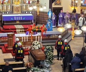 Pogrzeb górnika z kopalni Bielszowice