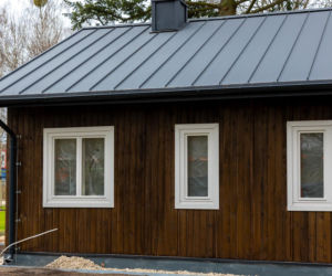 Domki fińskie na Polu Mokotowskim w Warszawie