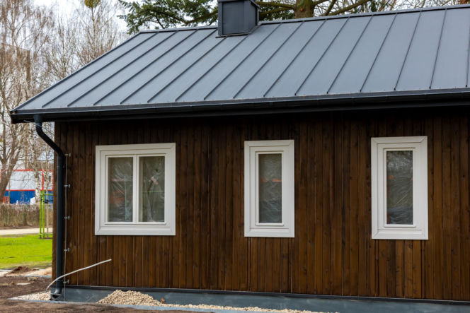 Domki fińskie na Polu Mokotowskim w Warszawie