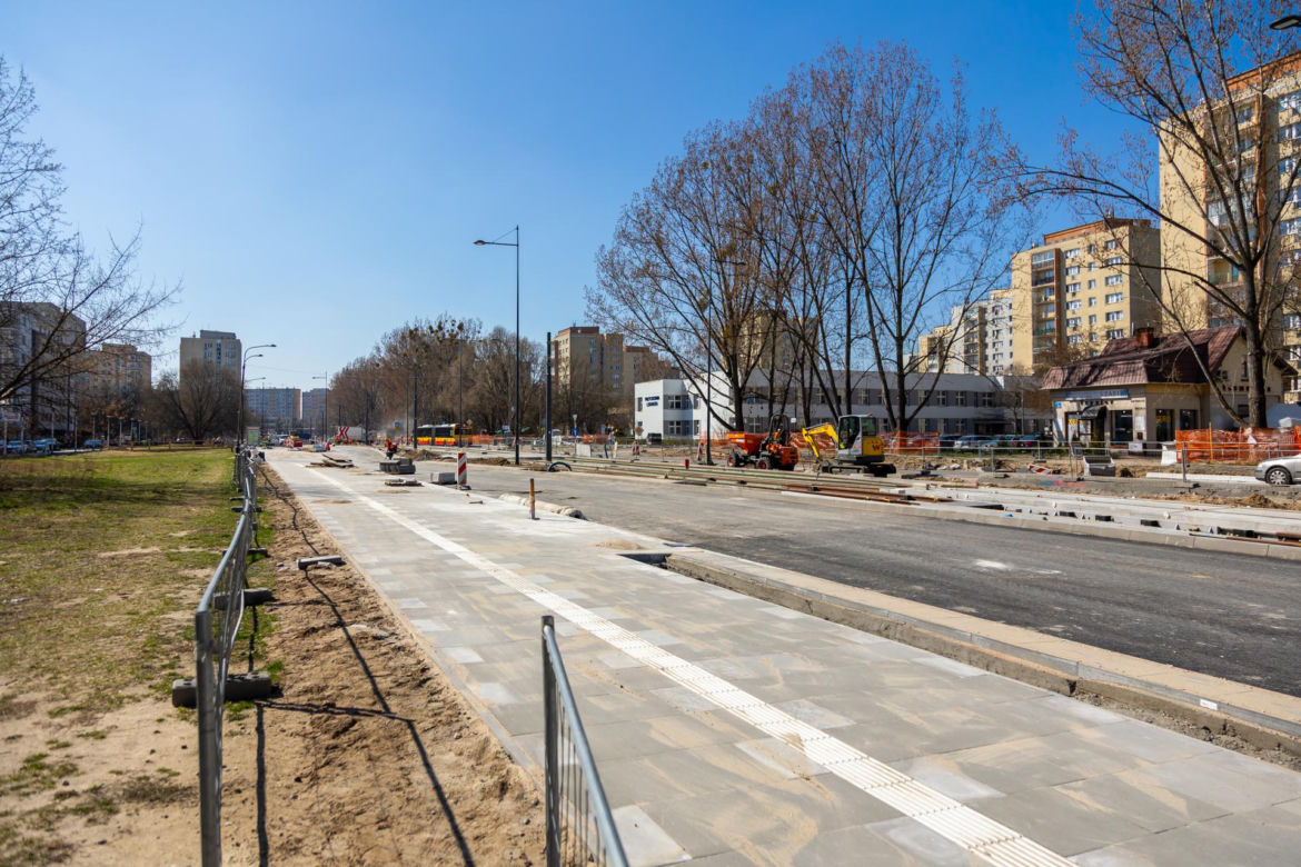 Budowa tramwaju na ul. Św. Bonifacego