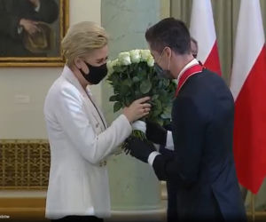 Robert Lewandowski otrzymał order od Andrzeja Dudy