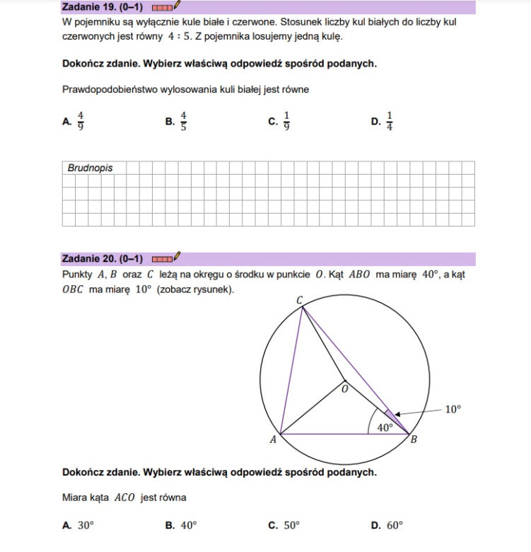 Matura próbna matematyka 2023 - CKE (wrzesień 2022)