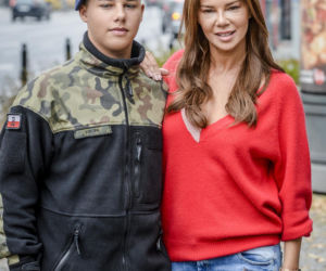 Edyta Górniak z synem Allanem w 2018 roku