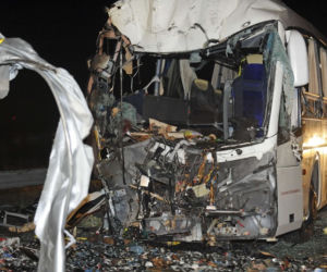 Węgry: Zderzenie autobusu i dwóch ciężarówek. 51 rannych