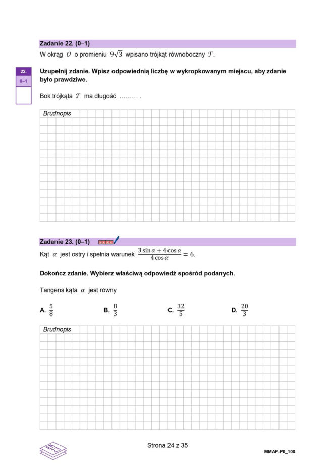 arkusz maturalny CKE - matematyka podstawowa