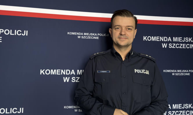 aspirant Paweł Pankau KMP w Szczecinie