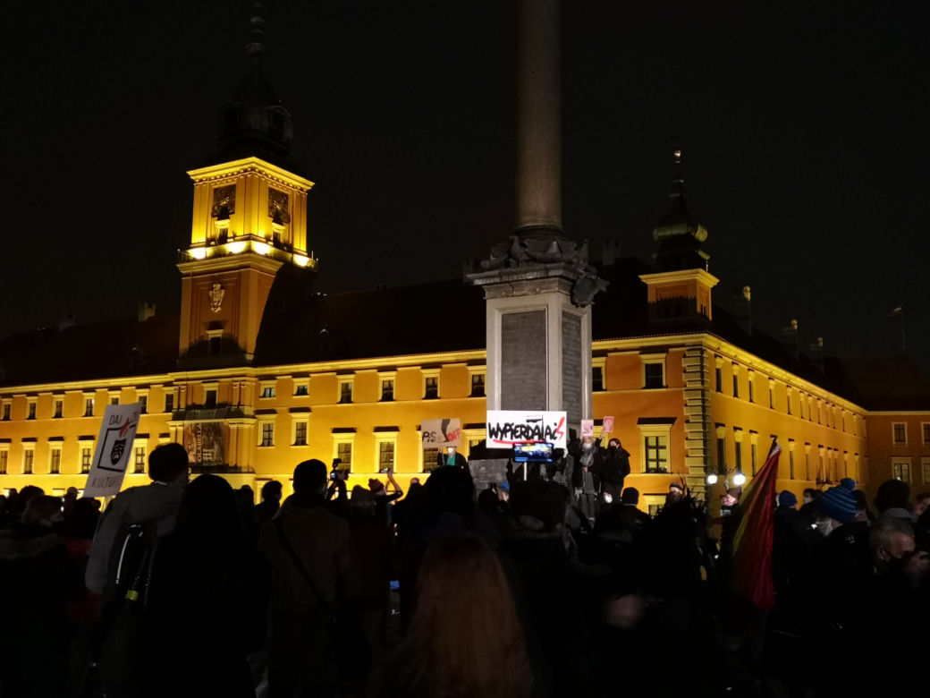 Protest na Placu Zamkowym 2.112020