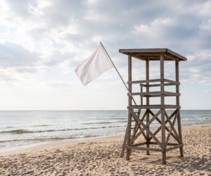 Sinice Chłopy. Czy w Chłopach można się kąpać 03.08? Flaga, warunki pogodowe