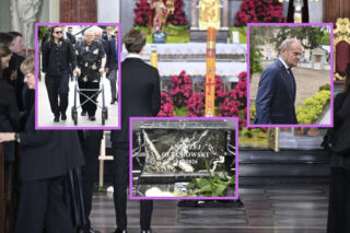 Poruszające zdjęcia z pogrzebu Andrzeja Olechowskiego. Wielu żałobnikom umknął jeden fakt z jego przeszłości
