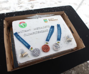 Kacper Tomasiak powitany po IO w rodzinnych stronach