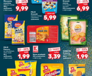 Różnego rodzaju krakersy, paluszki, słone przekąski, orzeszki w rewelacyjnych cenach