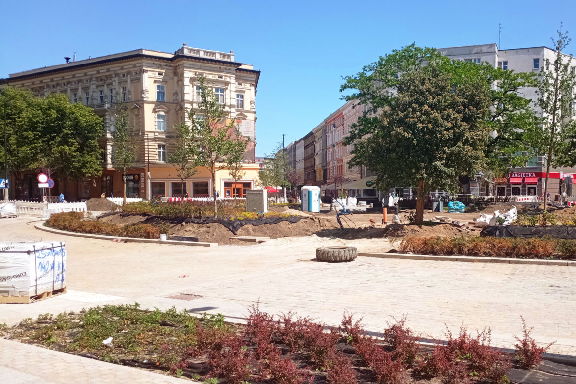Przebudowa alei Wojska Polskiego w Szczecinie - czerwiec 2023
