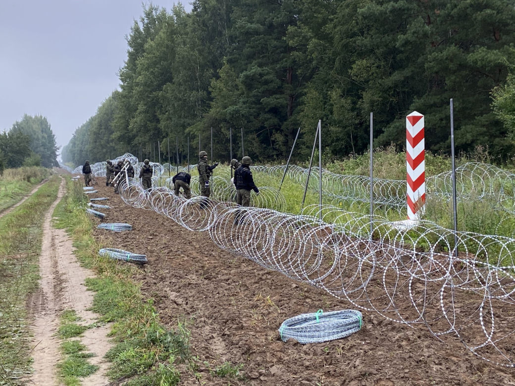 Usnarz Górny. Granica polsko-białoruska