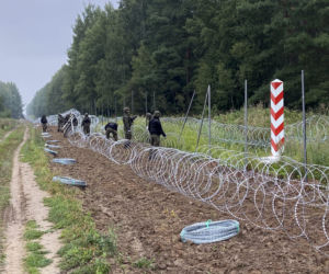 Usnarz Górny. Granica polsko-białoruska