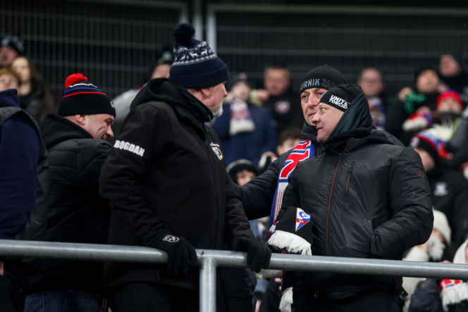 Górnik Zabrze - Pogoń Szczecin: Zdjęcia kibiców z meczu 22. kolejki PKO BP Ekstraklasy