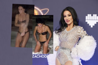 Półnaga Steczkowska wybiegła na śnieg. Została nagrana. Szybko usunęli to wideo. TYLKO U NAS