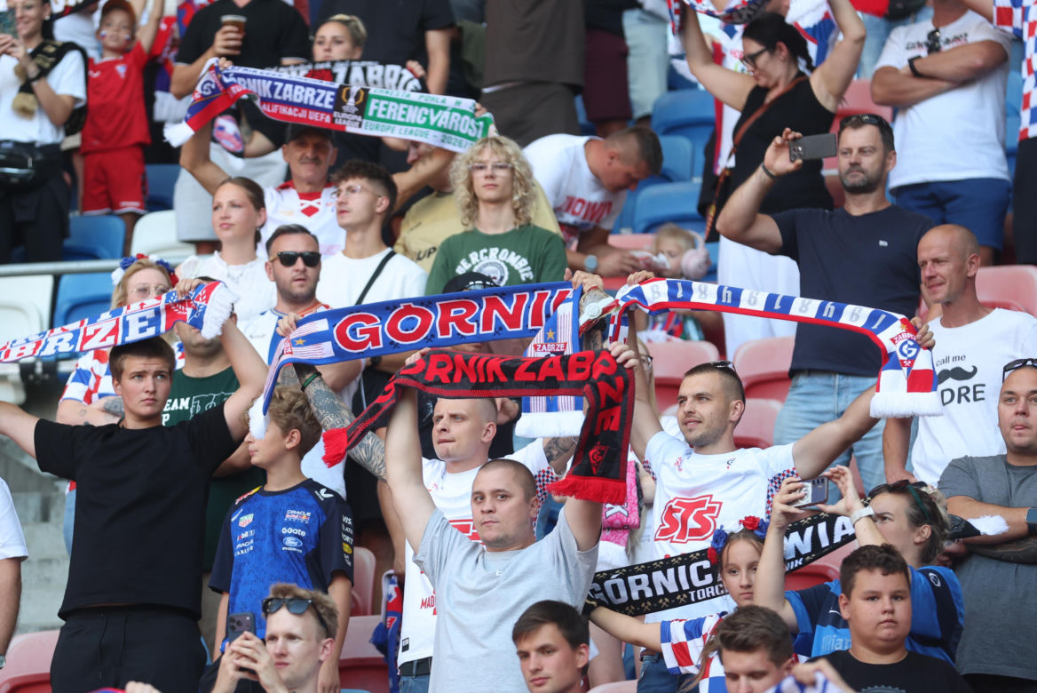 Górnik Zabrze - Ferencvaros: Zdjęcia kibiców z meczu 3. rundy eliminacji Ligi Europy