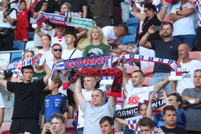 Górnik Zabrze - Ferencvaros: Zdjęcia kibiców z meczu 3. rundy eliminacji Ligi Europy