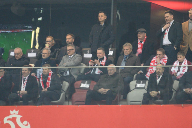 Karol Nawrocki i Przemysław Czarnek na mecze Polska - Albania