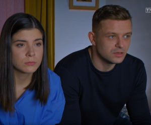 Barwy szczęścia, odcinek 2613: Agata (Natalia Zambrzycka), Hubert (Marek Molak)