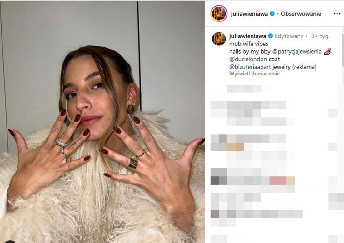Julia Wieniawa zarobi na święta pół miliona
