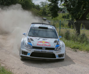 Rajd Polski 2014 wygrał Sebastien Ogier,  Volkswagen Polo R WRC