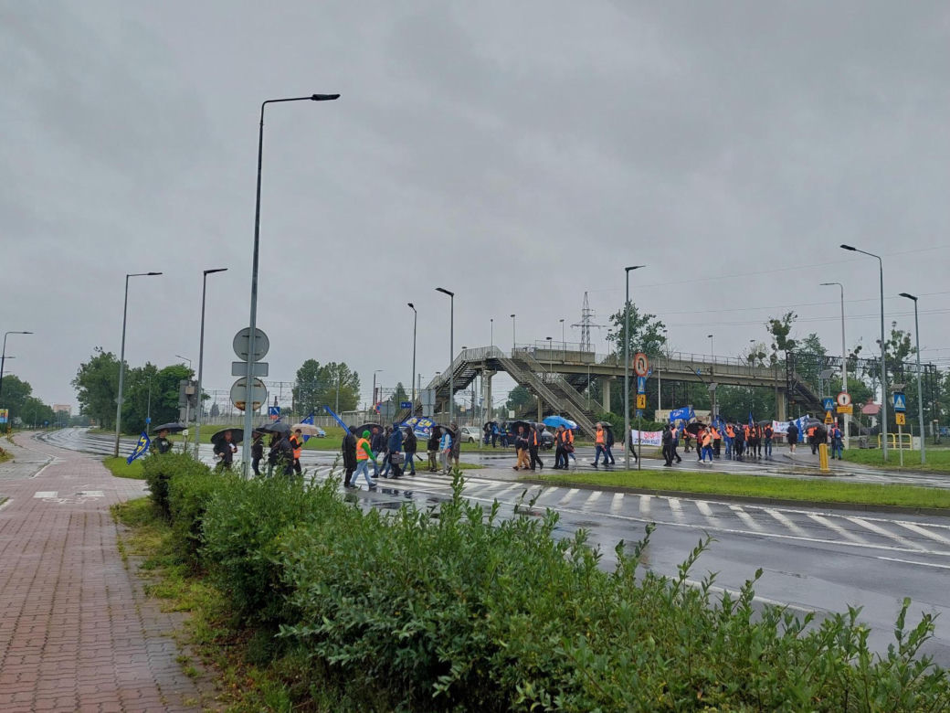 Strajk kolejarzy Bydgoszcz 28.07.25