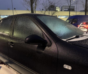 Gołoledź w Warszawie