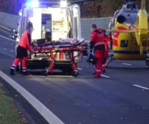 Koszmarny wypadek na S8. Ciężarówka uderzyła w tył autokaru