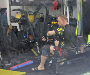 Bartosz Żukowski na siłowni