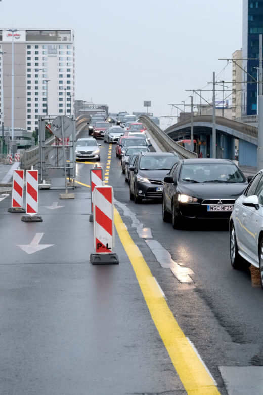 Remont al. Jana Pawła II paraliżuje stolicę